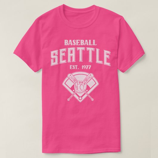 Seattle Baseball Est 1977 Vintag T-Shirt (Design vorne)