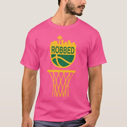Seattle Basketball Robbed T-Shirt (Vorderseite)