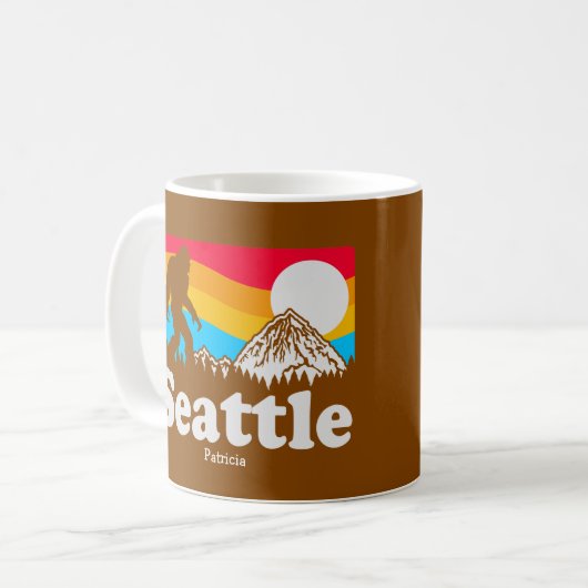 Seattle Big Foot/Sasquatch Personalisiert Kaffeetasse (Vorderseite Links)