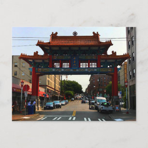 Seattle Chinatown Gate #1 Postcard Postkarte