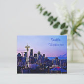 Seattle City in Washington Postcard Postkarte (Stehend Vorderseite)