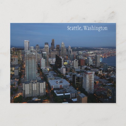 Seattle City in Washington Postcard Postkarte (Vorderseite)