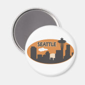 Seattle City Magnet (Vorderseite/Rückseite)