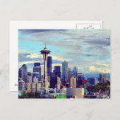 Seattle City Postkarte (Vorne/Hinten)