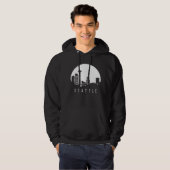 Seattle City Skyline Hoodie (Vorne ganz)