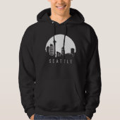 Seattle City Skyline Hoodie (Vorderseite)