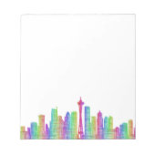 Seattle City Skyline Notizblock (Vorderseite)