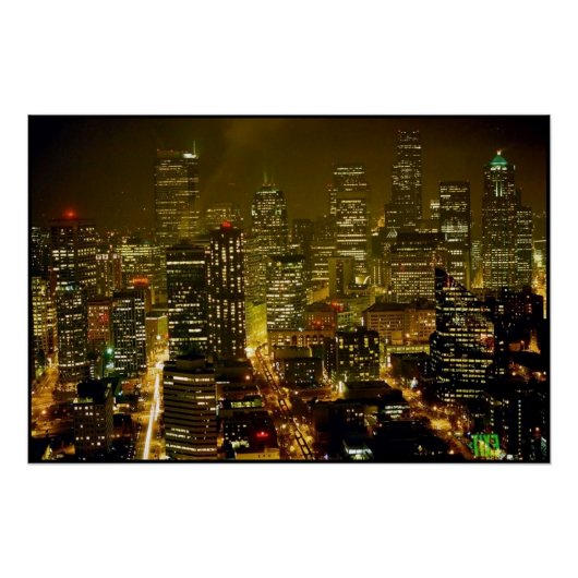 Seattle City View Poster (Vorderseite)