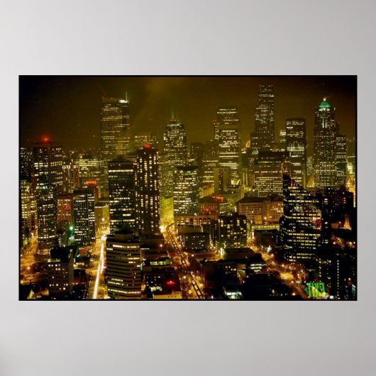 Seattle city view poster (Vorne)