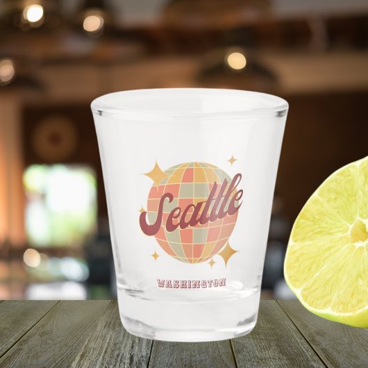 Seattle City Washington Retro Vintag Schnapsglas