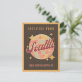 Seattle City Washington Retro Vintage Postcard Postkarte (Stehend Vorderseite)