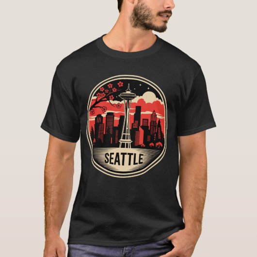 Seattle City Washington USA T-Shirt (Vorderseite)