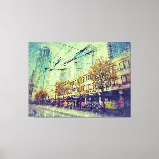 Seattle Cityscape Leinwanddruck (Vorderseite)