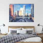 Seattle Cityscape mit Highway Leinwanddruck (Insitu (Schlafzimmer))