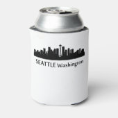 Seattle Cityscape Skyline Dosenkühler (Kanne Rückseite)