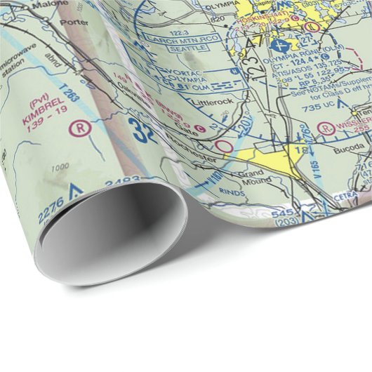 Seattle Class B Geschenkpapier (Rolleneckpunkt)