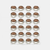 Seattle Coffee Cup Latte Barista Coffee House Shop Fleecedecke (Vorderseite)