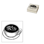 Seattle Coffee Cup Latte Barista Coffee House Shop Gummistempel (Stempel)