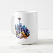 Seattle Coffee Tasse (Vorderseite Links)