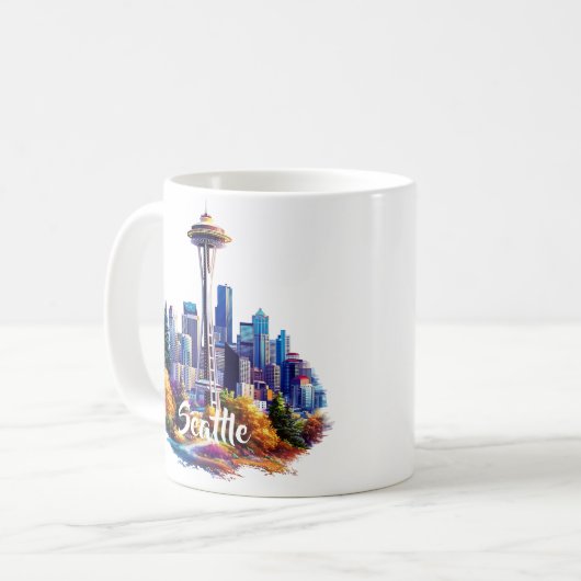 Seattle Coffee Tasse (Vorderseite Links)