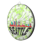 Seattle Dartscheibe (Vorderseite rechts)