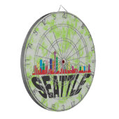 Seattle Dartscheibe (Vorderseite Links)