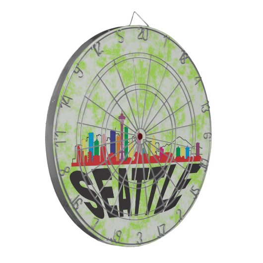 Seattle Dartscheibe (Vorderseite Links)