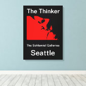 Seattle - Der Denker Leinwanddruck (Insitu (Holzboden))