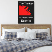 Seattle - Der Denker Leinwanddruck (Insitu (Schlafzimmer))