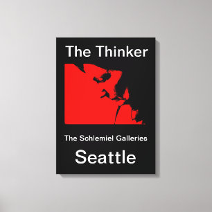 Seattle - Der Denker Leinwanddruck