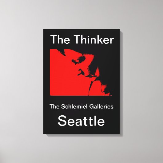 Seattle - Der Denker Leinwanddruck (Vorderseite)