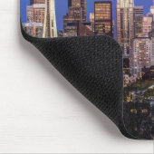 Seattle, Downtown und Rainier am Twilight Mousepad (Ecke)