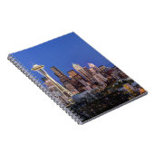 Seattle, Downtown und Rainier am Twilight Notizblock (Rechte Seite)