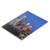 Seattle, Downtown und Rainier am Twilight Notizblock (Linke Seite)