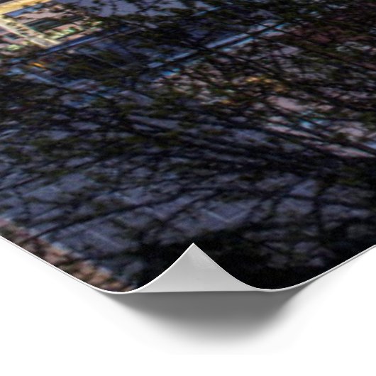 Seattle, Downtown und Rainier am Twilight Poster (Ecke)