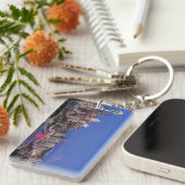 Seattle, Downtown und Rainier am Twilight Schlüsselanhänger (Vorderseite rechts)