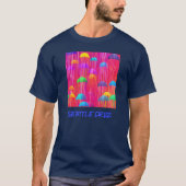 Seattle Drizzle farbenfrohe Regenschirme und Regen T-Shirt (Vorderseite)