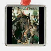 Seattle-DurchlaufThoroughbred 1978 Silbernes Ornament (Vorne)
