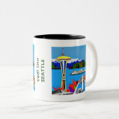 Seattle Emerald City Image Tasse (VorderseiteRechts)