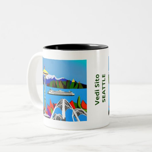 Seattle Emerald City Image Tasse (Vorderseite Links)