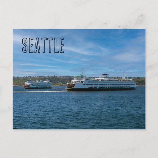 Seattle Ferries Postkarte (Vorderseite)