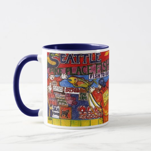 Seattle-Fischmarkt Tasse (Links)