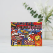Seattle Fish Market Postkarte (Stehend Vorderseite)