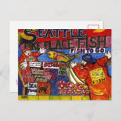 Seattle Fish Market Postkarte (Vorne/Hinten)
