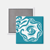 Seattle Flag Magnet (Vorderseite/Rückseite)