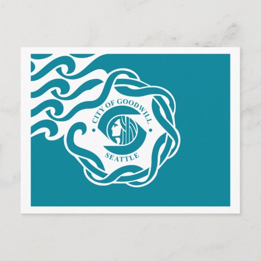 Seattle Flag Postkarte (Vorderseite)