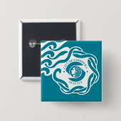 Seattle-Flagge Button (Vorne & Hinten)