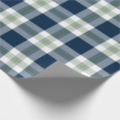 Seattle Football Kariert Wrapping Paper Geschenkpapier (Ecke)