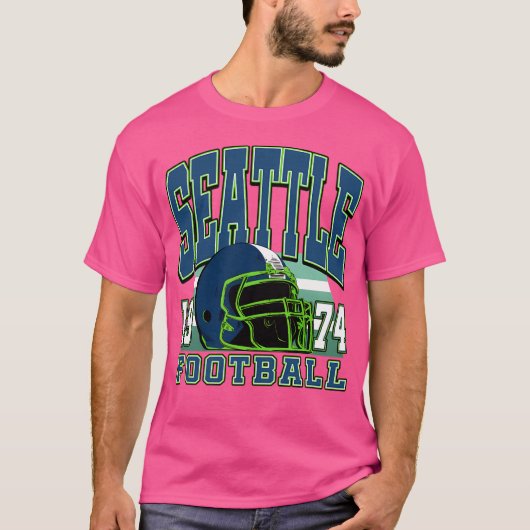 Seattle Football Vintag Style T-Shirt (Vorderseite)