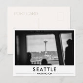 Seattle Foto Space Needle von der Fähre Postkarte (Vorne/Hinten)